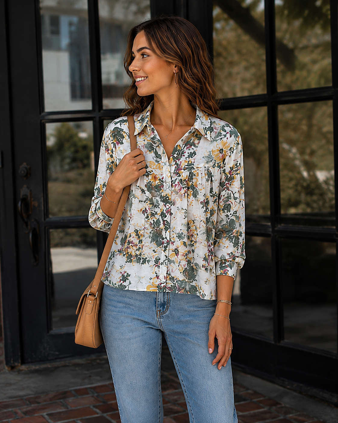 Pilcro Floral Batwing Blouse Anthropologie Size XXS NWT