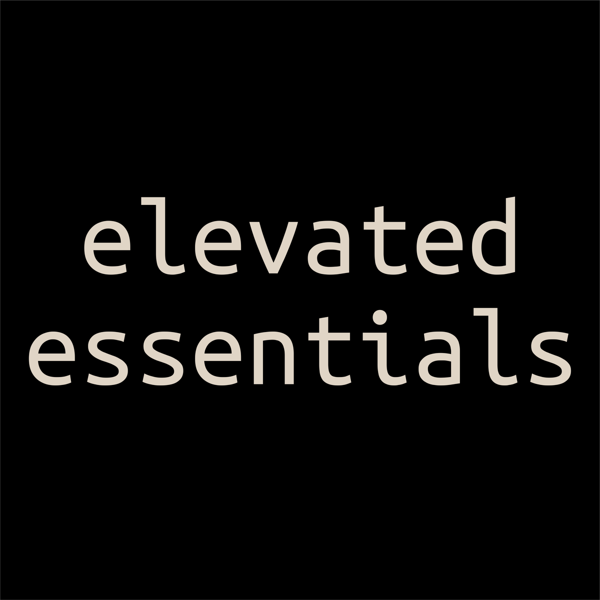 Elevated Essentials Banner