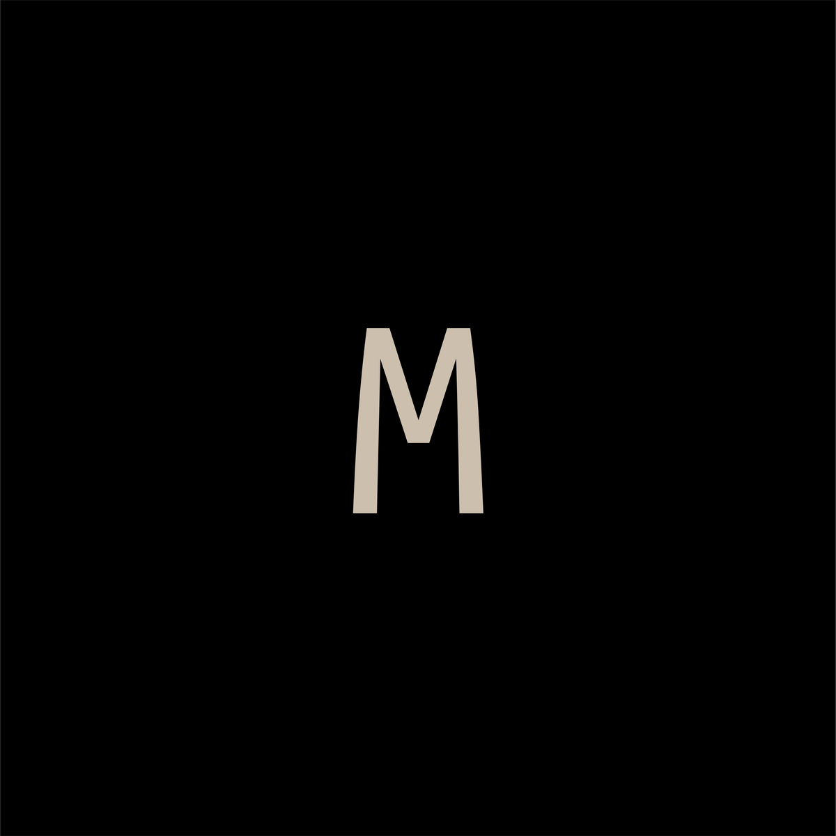 Size M Banner - Black Background
