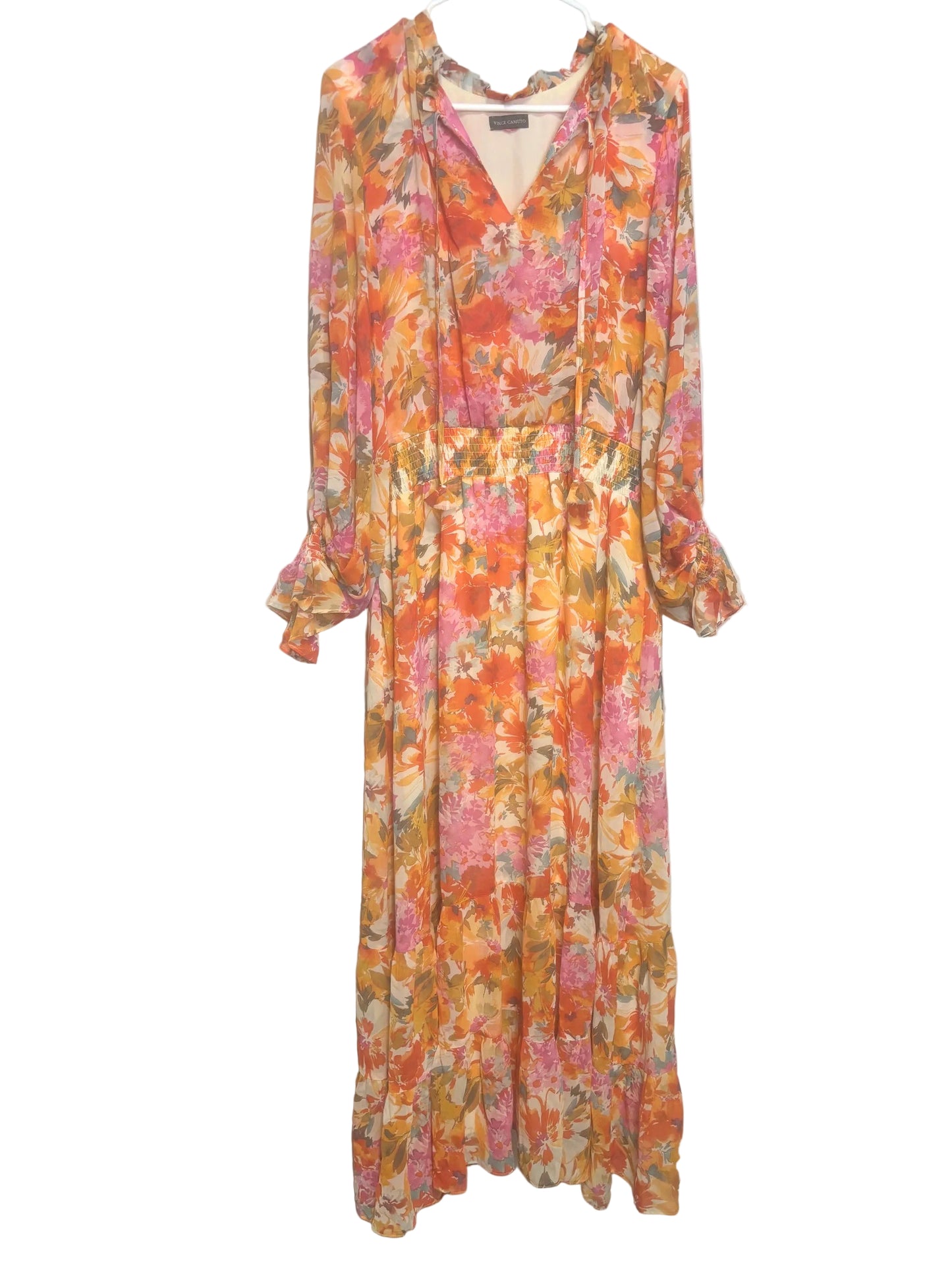 The Vince Camuto-Sunset Bloom Maxi Dress-size M - floral, grounding dress