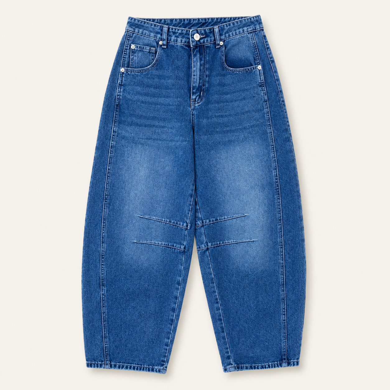 Barrel Leg Denim Pants