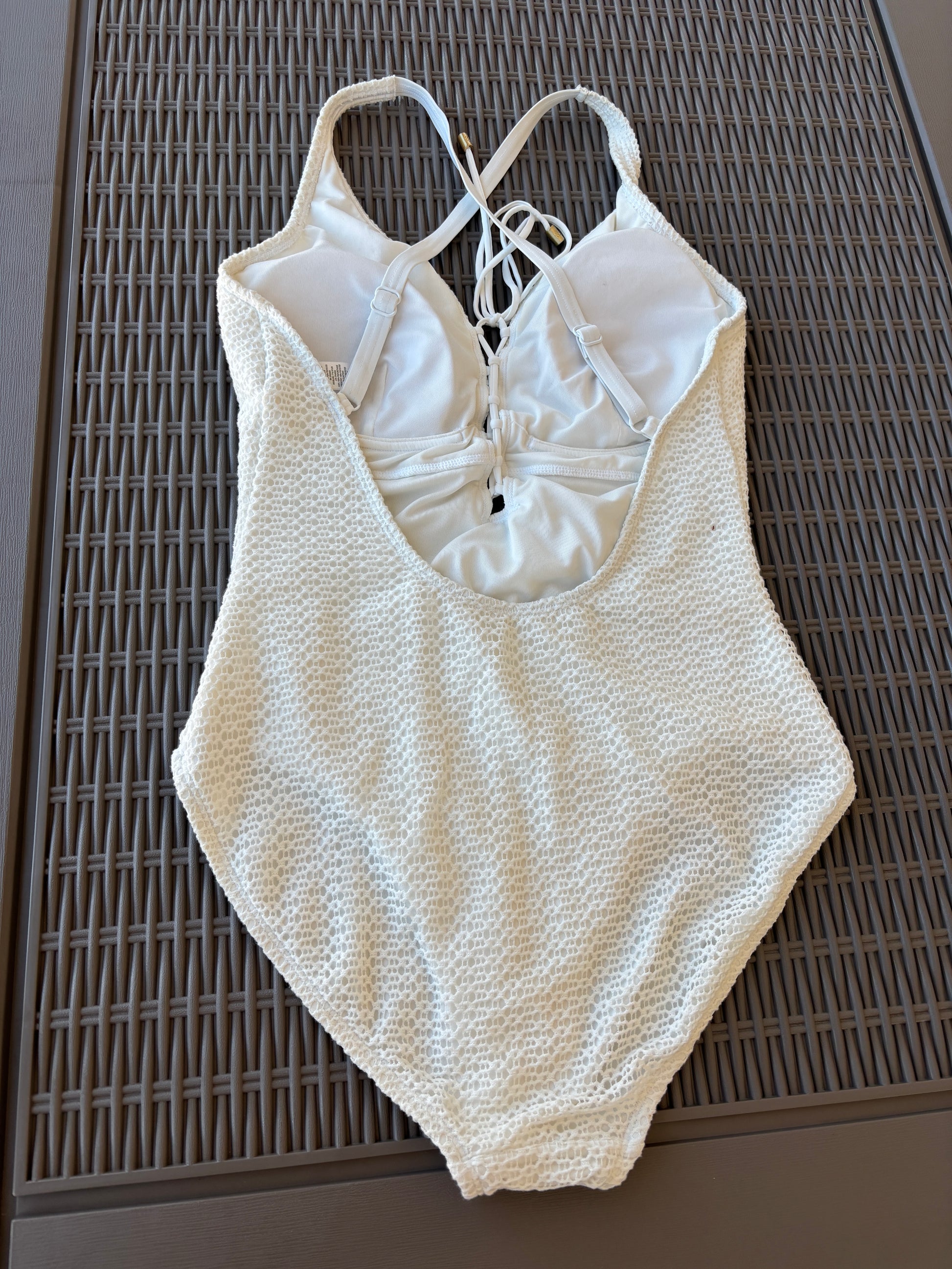Coco Reef 34C one piece swimsuit with chest tie and lining