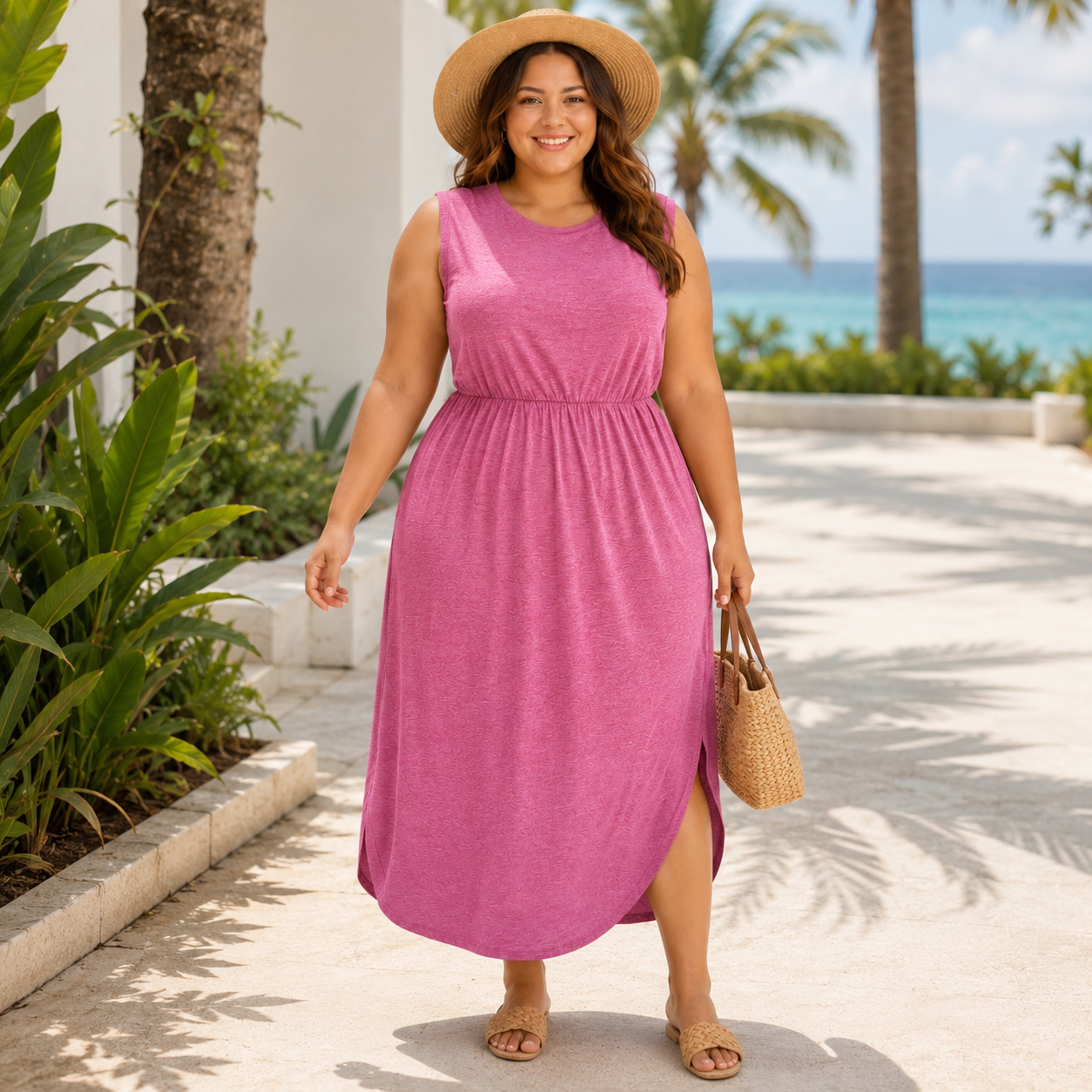 Cupshe long beach cover up size large with feminine vacation style