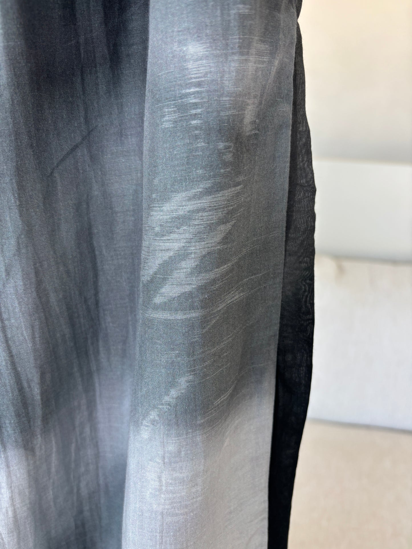 Fully lined DISSH tie-dye pants featuring a softly shimmering silk-cotton outer shell.