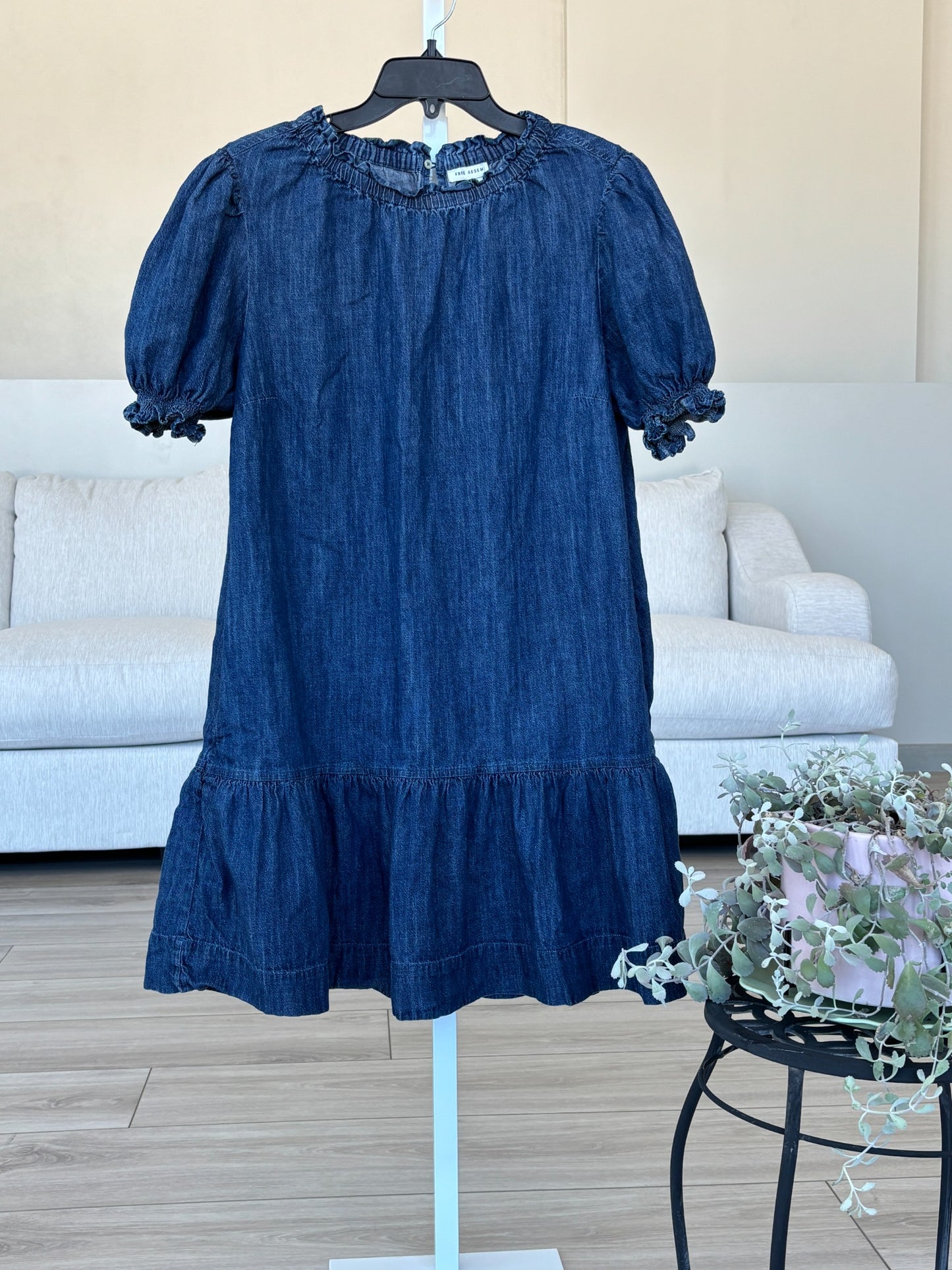 Free Assembly size large denim dress with relaxed feminine silhouette