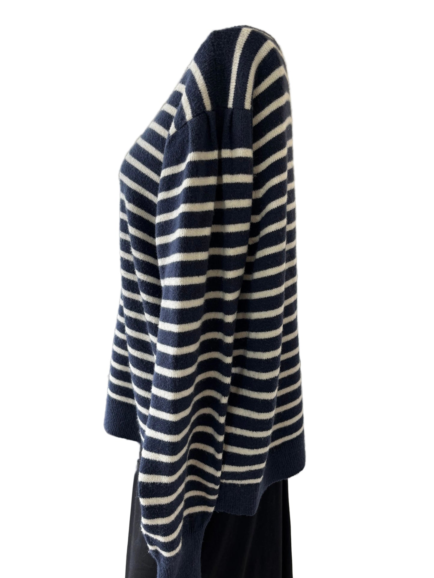 Caslon, striped sweater, long sleeve side view
