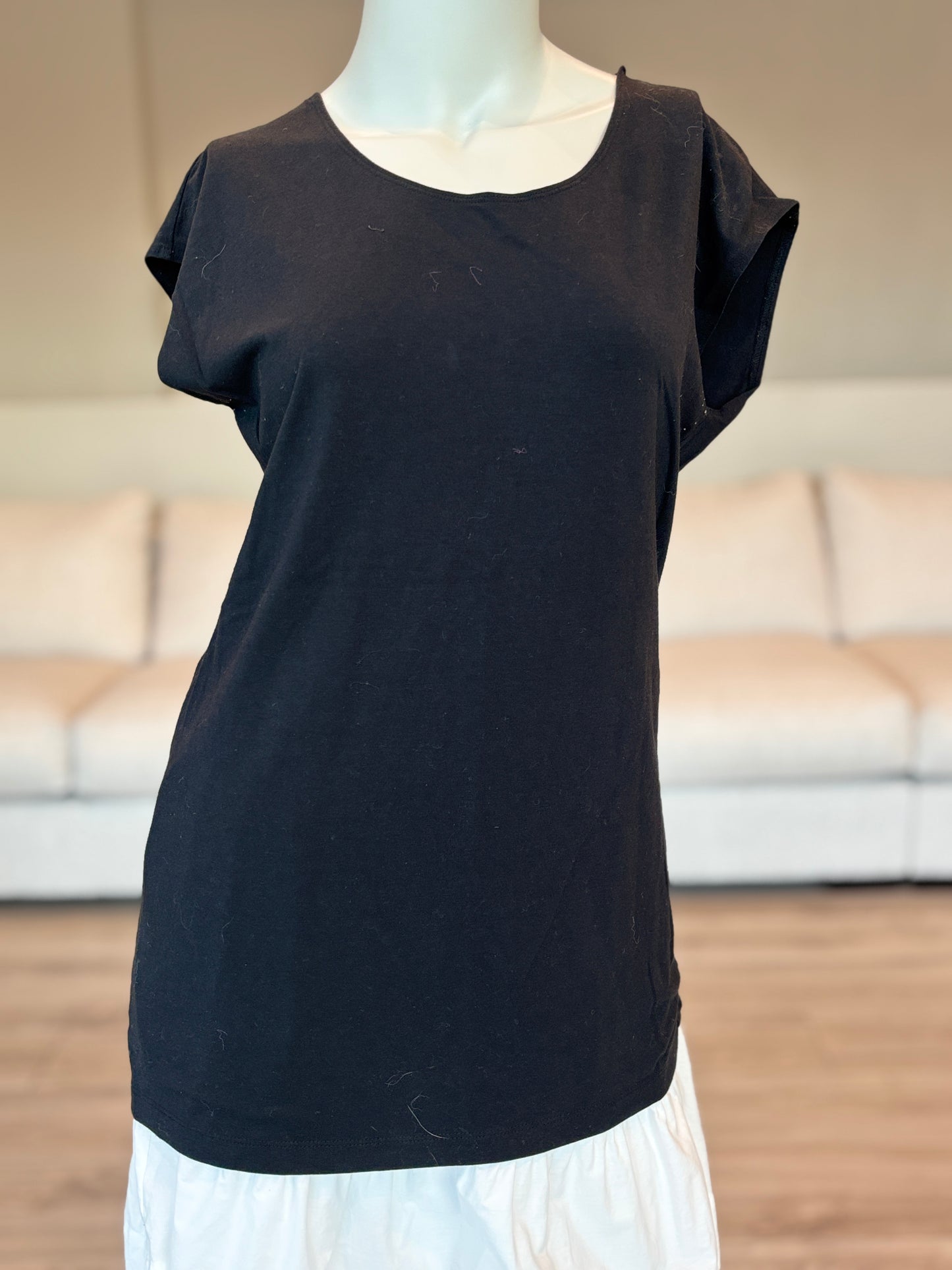 Sweet Salt Black Fitted Muscle T Shirt Size Large