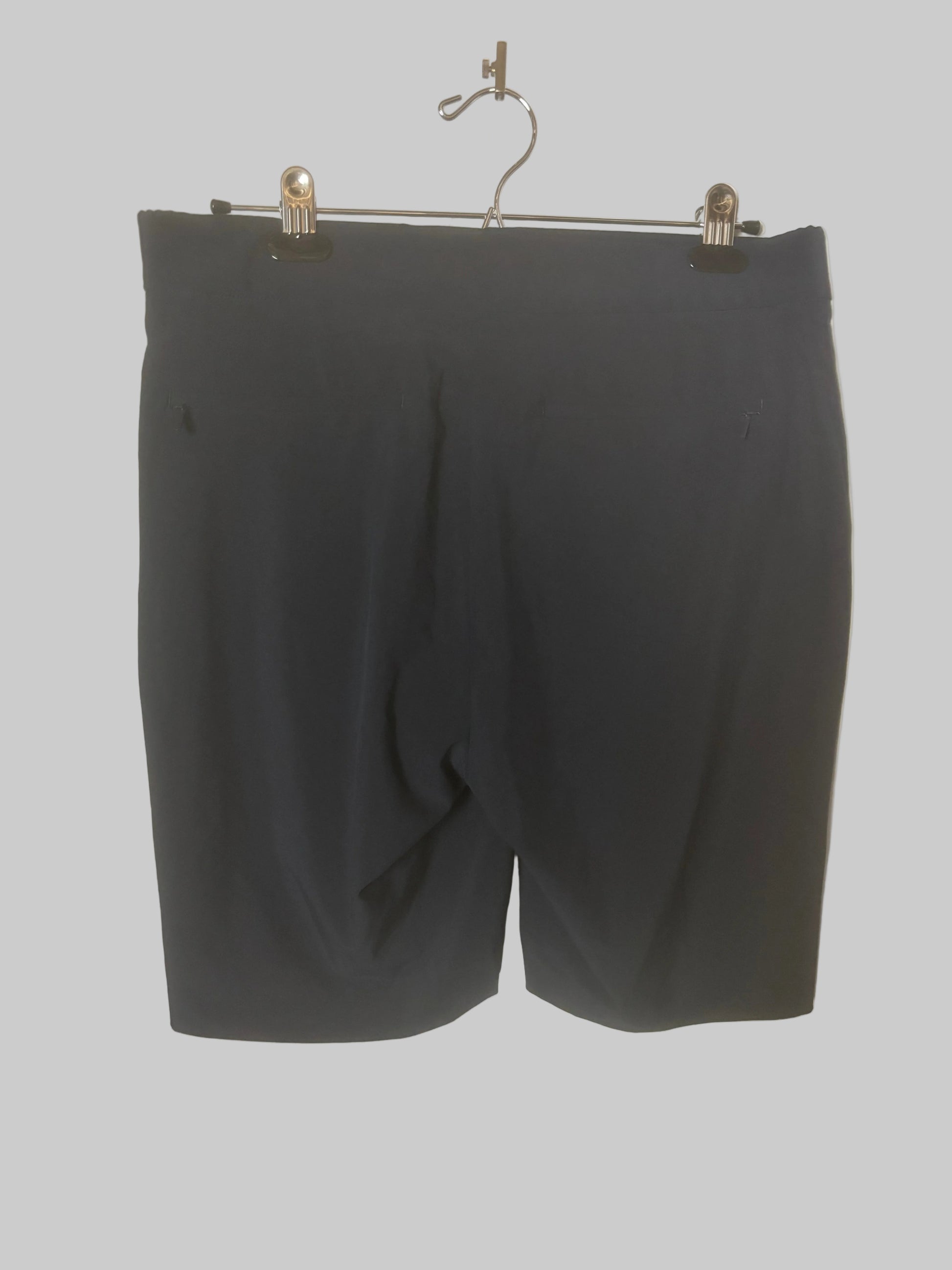 Athleta - Midnight Blue Bermuda Shorts - Size 8 - Back view - Nautical Shorts.