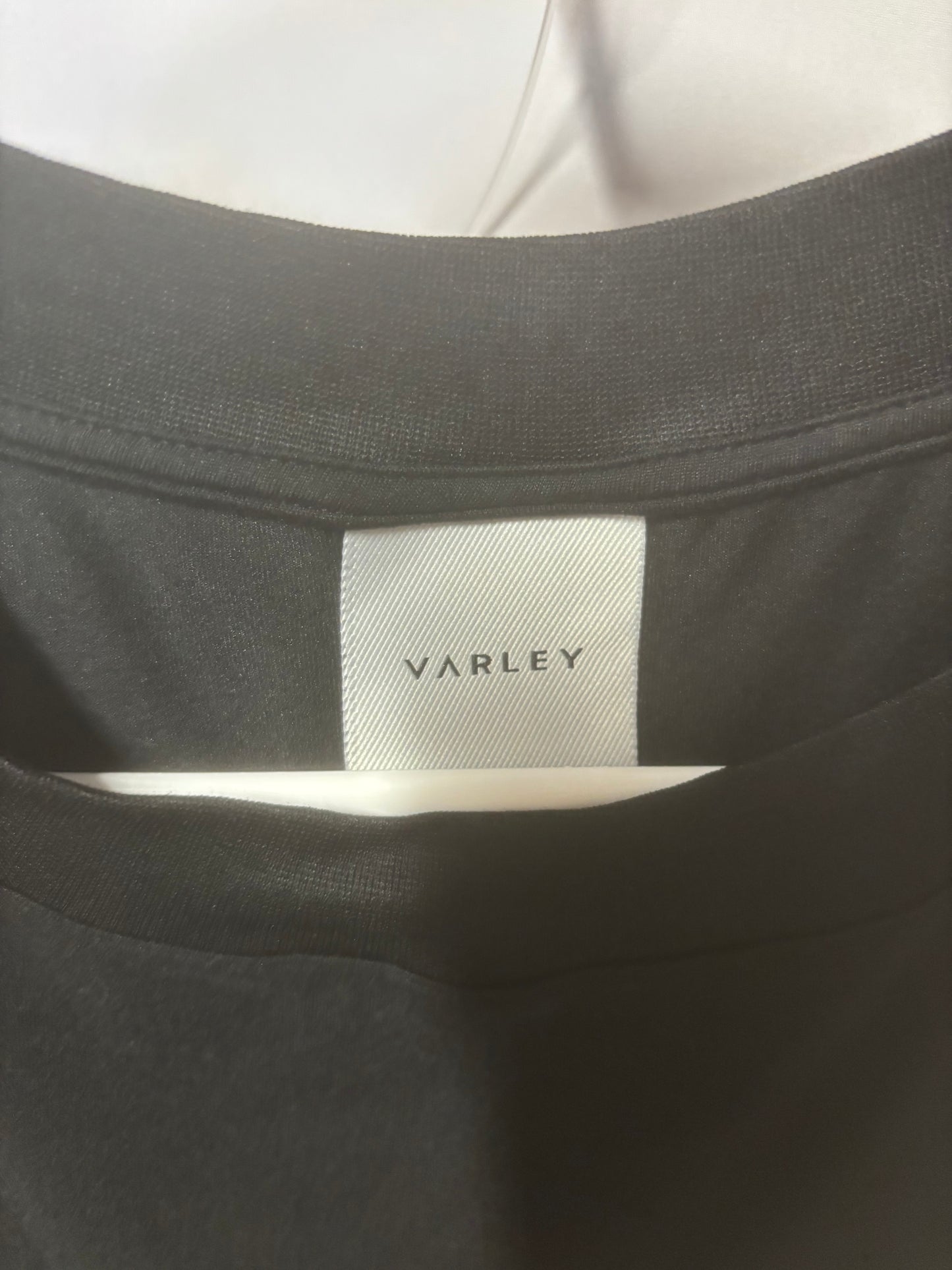 Varley - Black Cinch-Hem Muscle T-Shirt - Athleisure - tag