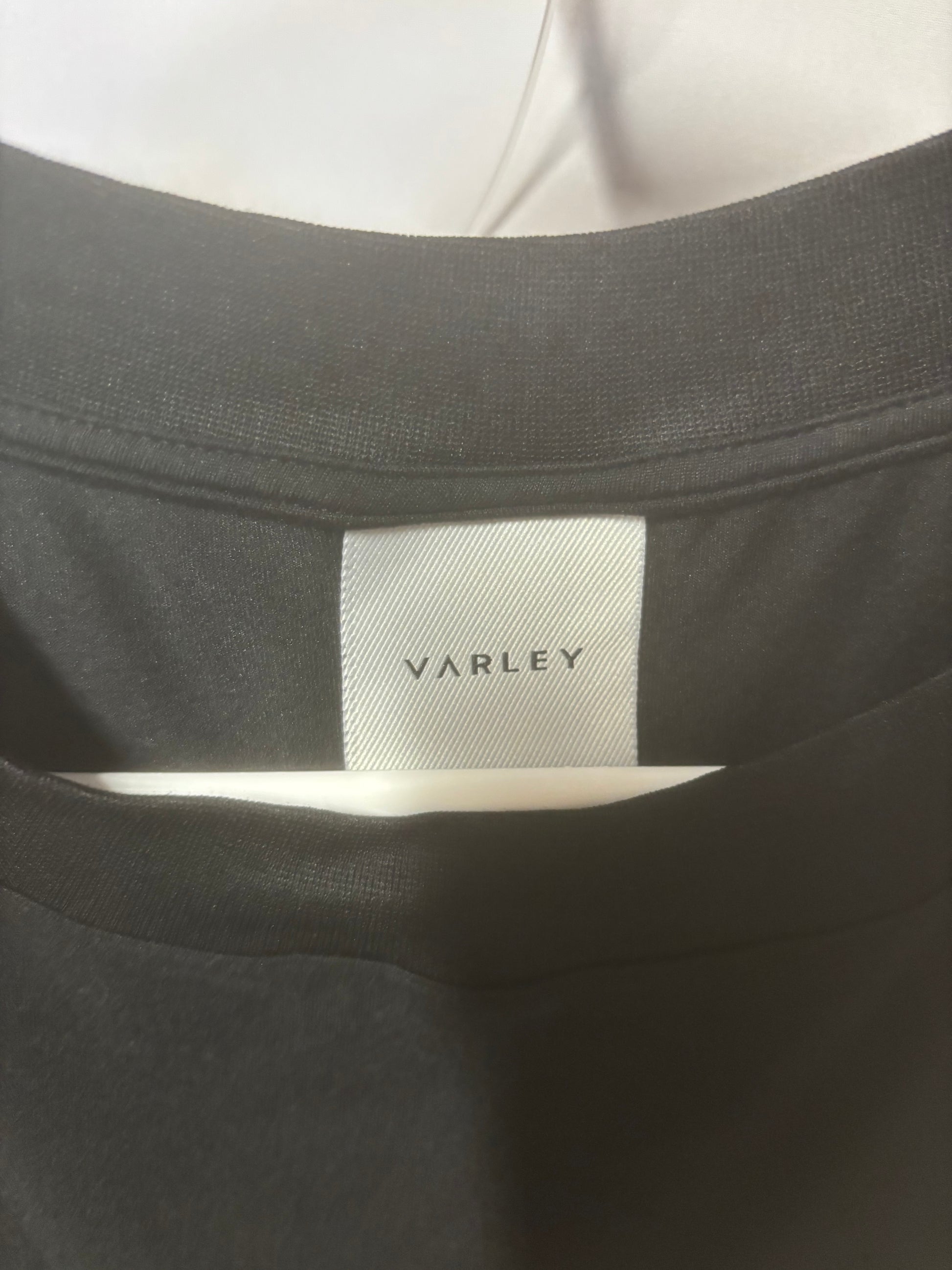 Varley - Black Cinch-Hem Muscle T-Shirt - Athleisure - tag