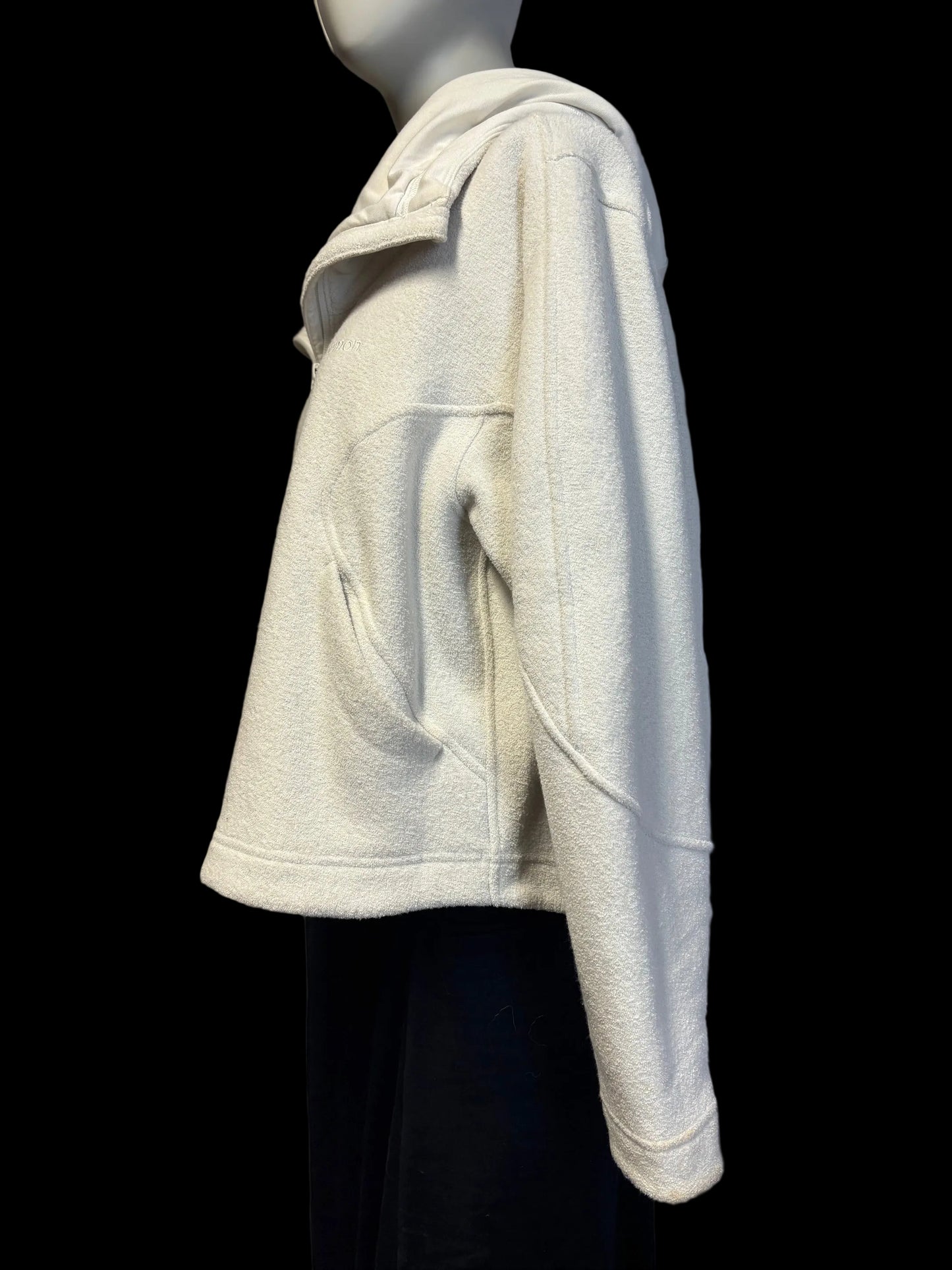 lululemon Cozy Micro-Fleece 1/2 Zip Hoodie Ivory Size 8