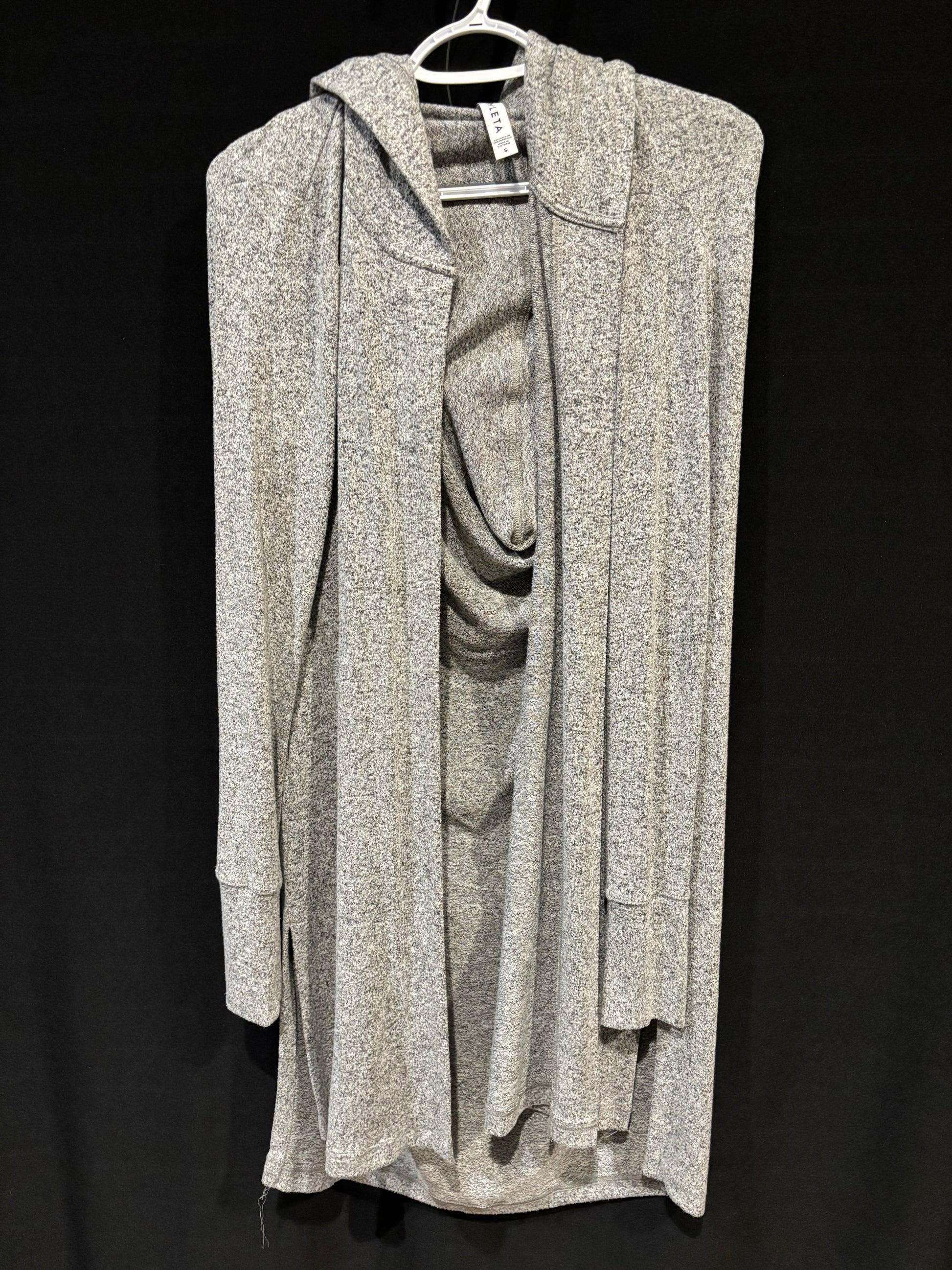 Athleta - Grey Drapey Hooded Sweater - Size S - Drapey back hooded neck.