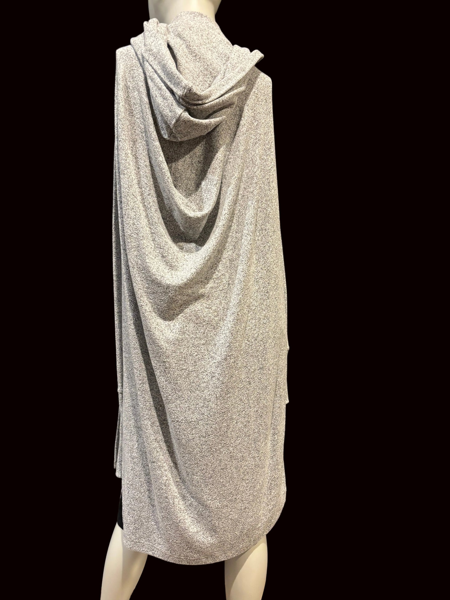 Athleta - Grey Drapey Hooded Sweater - Size S - very long