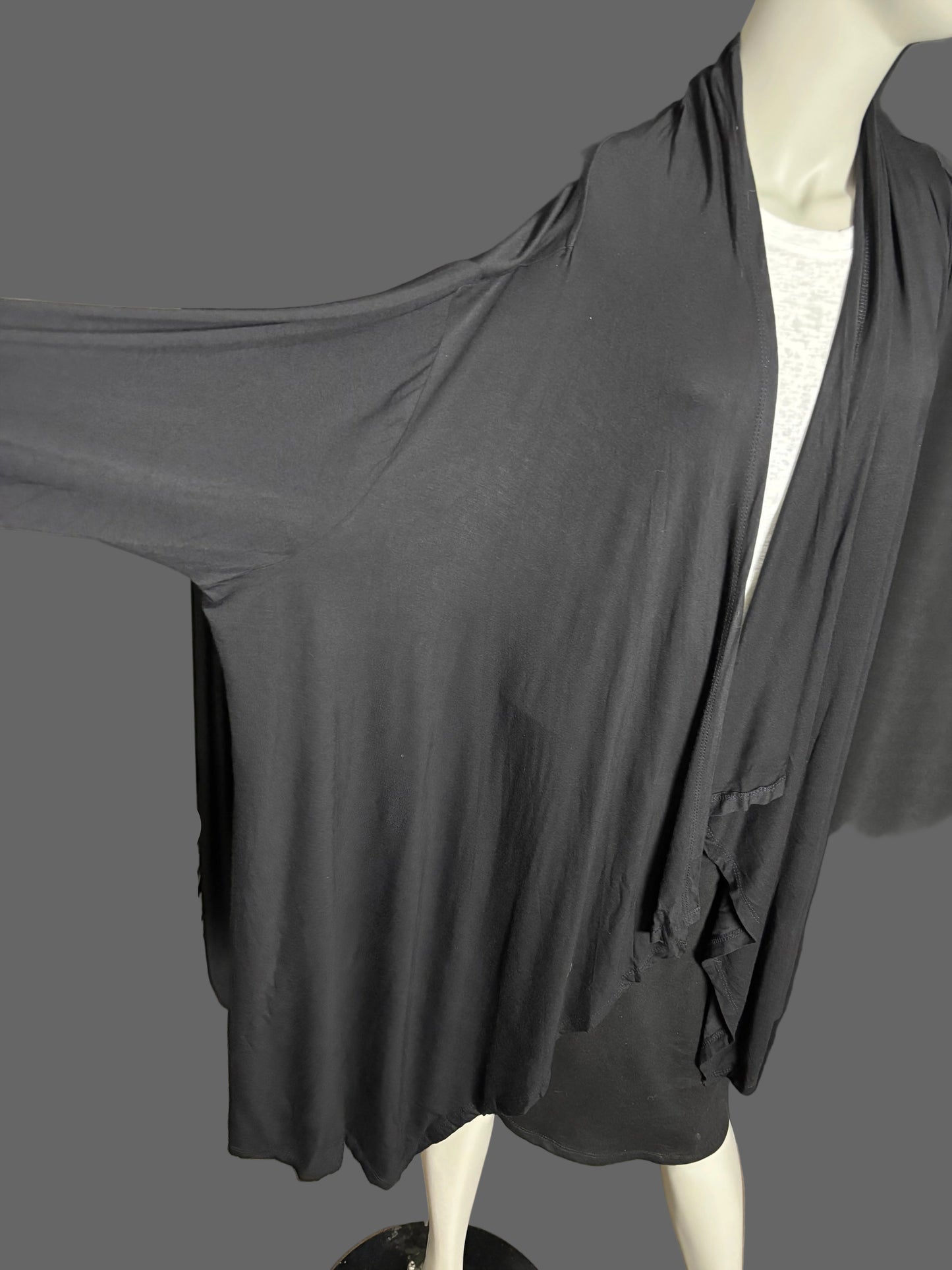 Lane Bryant - Black Wrap Cardigan - Size 26/28 (Lane Bryant Sizing) - NWT - Width of drape - comfort beyond!