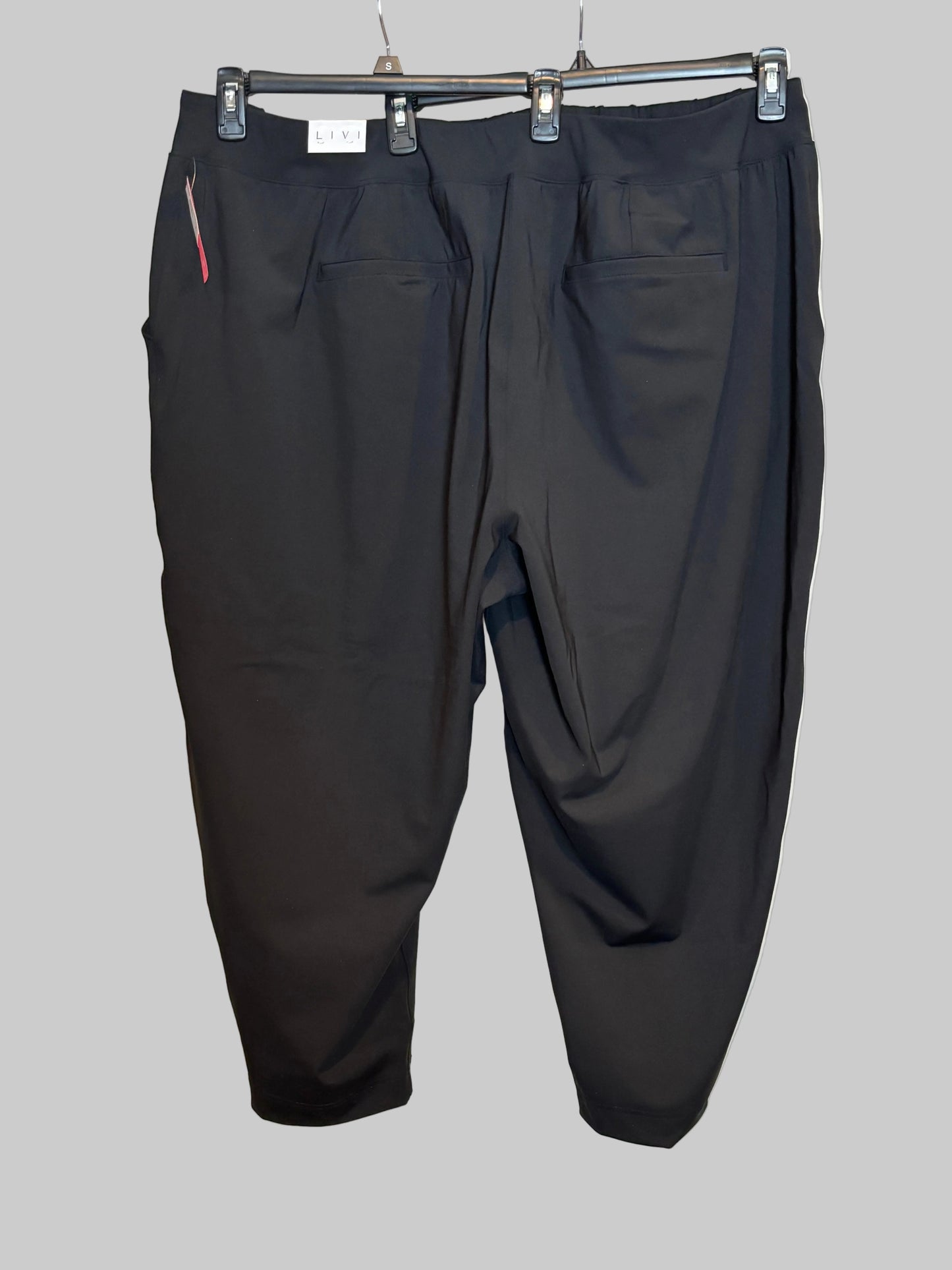 Lane Bryant Livi - Black Comfort Stretch Pants -  Size 26/28 - NWT - Back view -Stretch material