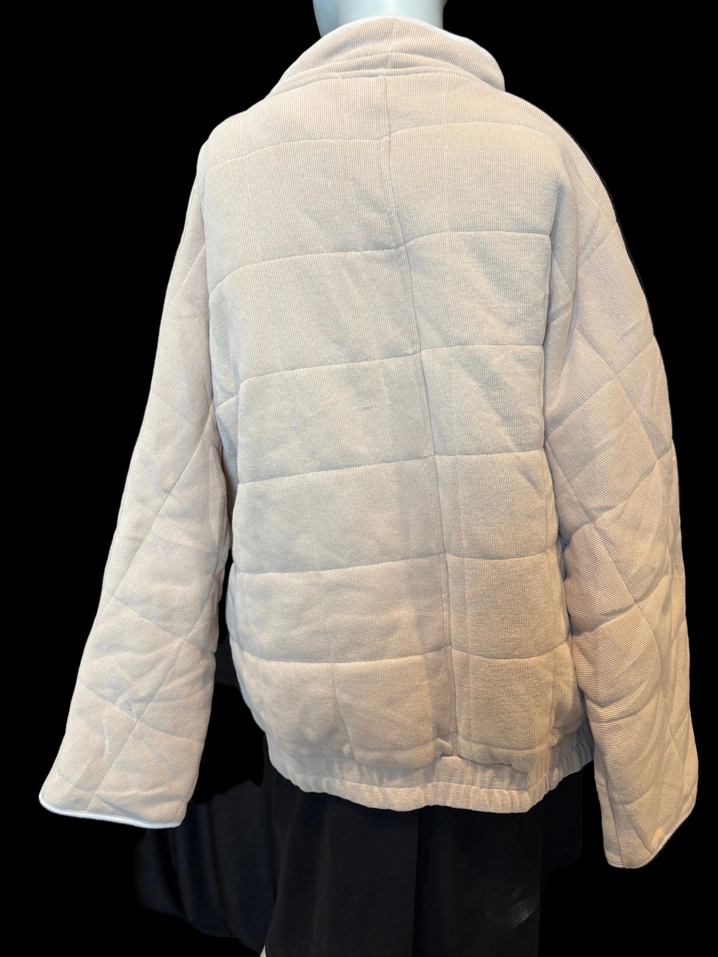 Unbranded - Tan Quilted Coat - Size XL - Back view - comfortable and cushy
