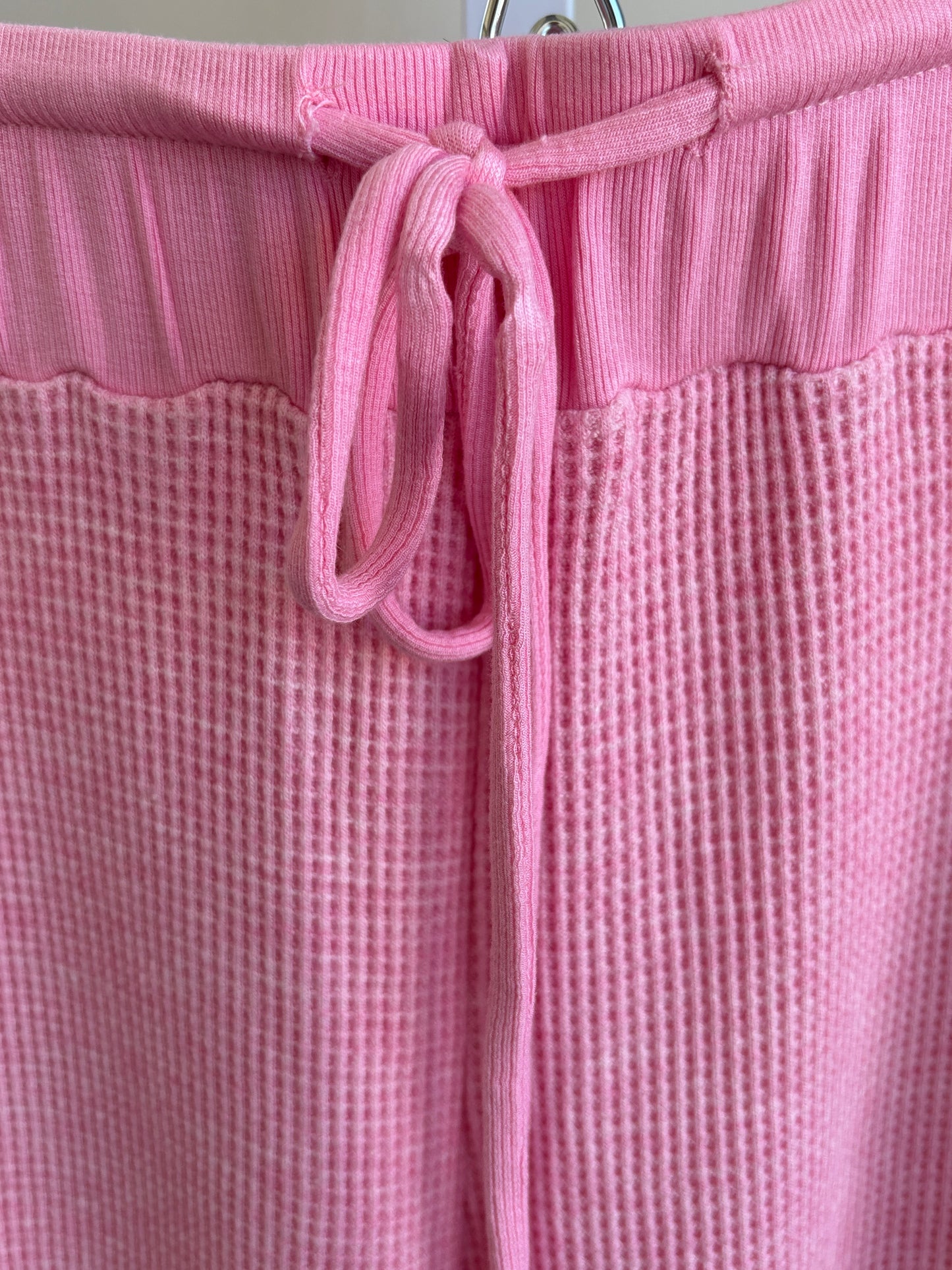 Pink Lily pink pull on lounge pants with smooth side panel detail and comfortable wide leg shape