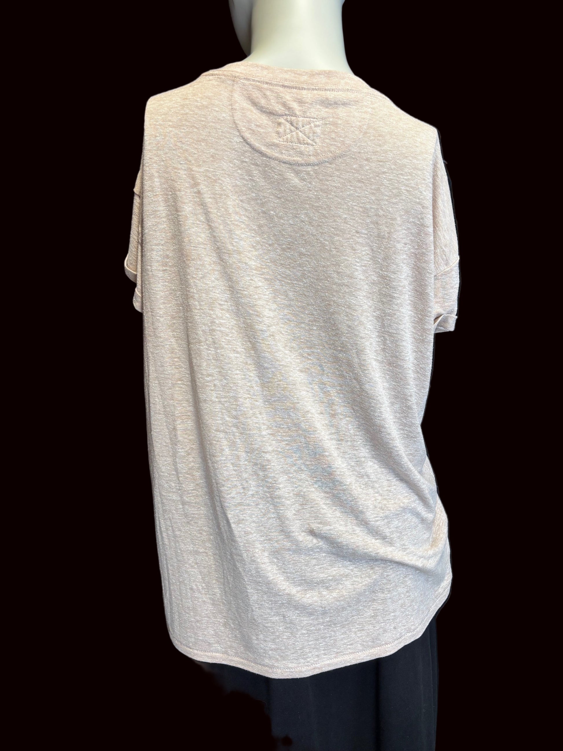 Detail view of Prana Country Crewneck highlighting quality and fit-back view