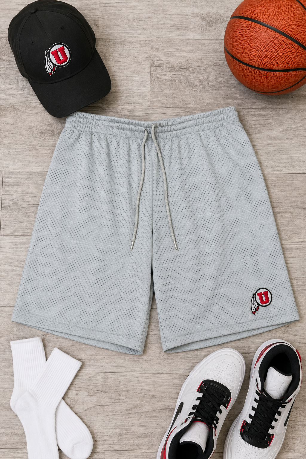 NCAA Utah Utes activewear shorts for men size XL