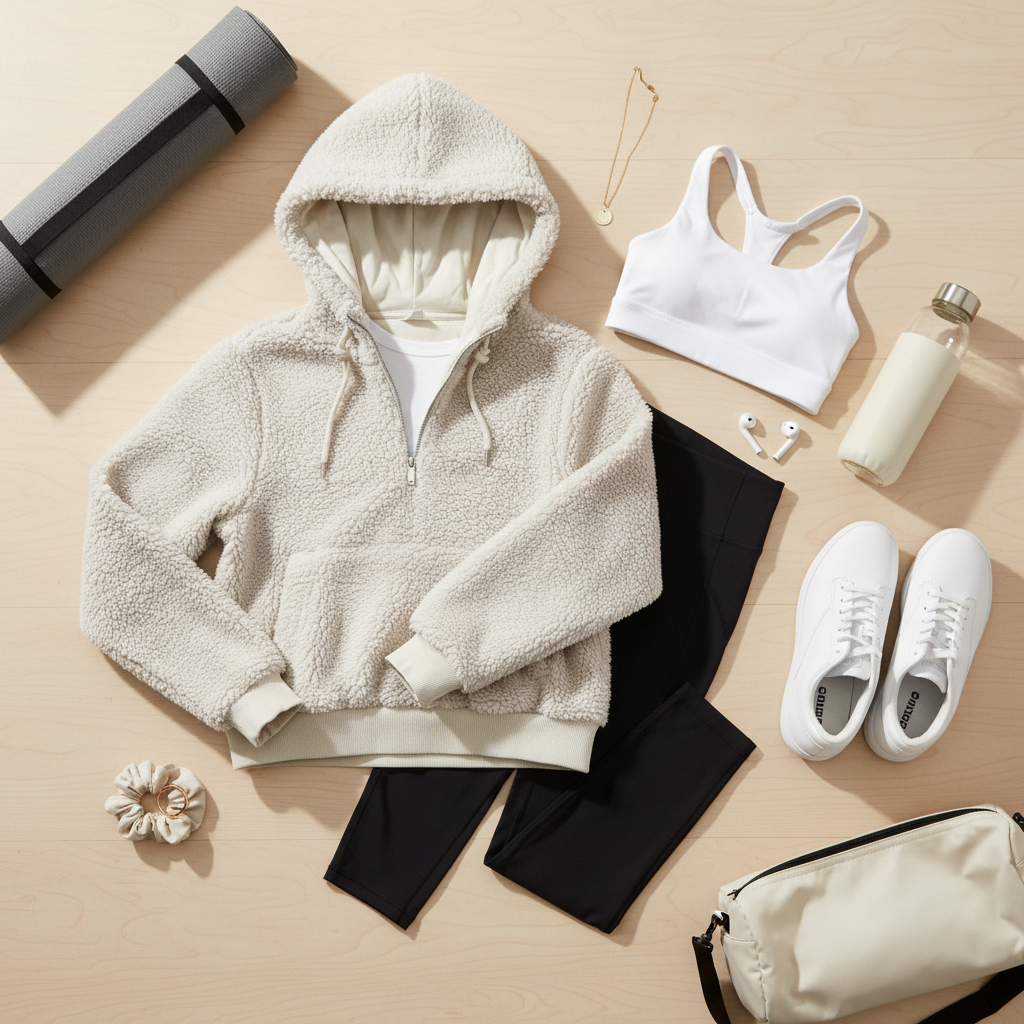 Lululemon Athleisure Flat Lay Styling