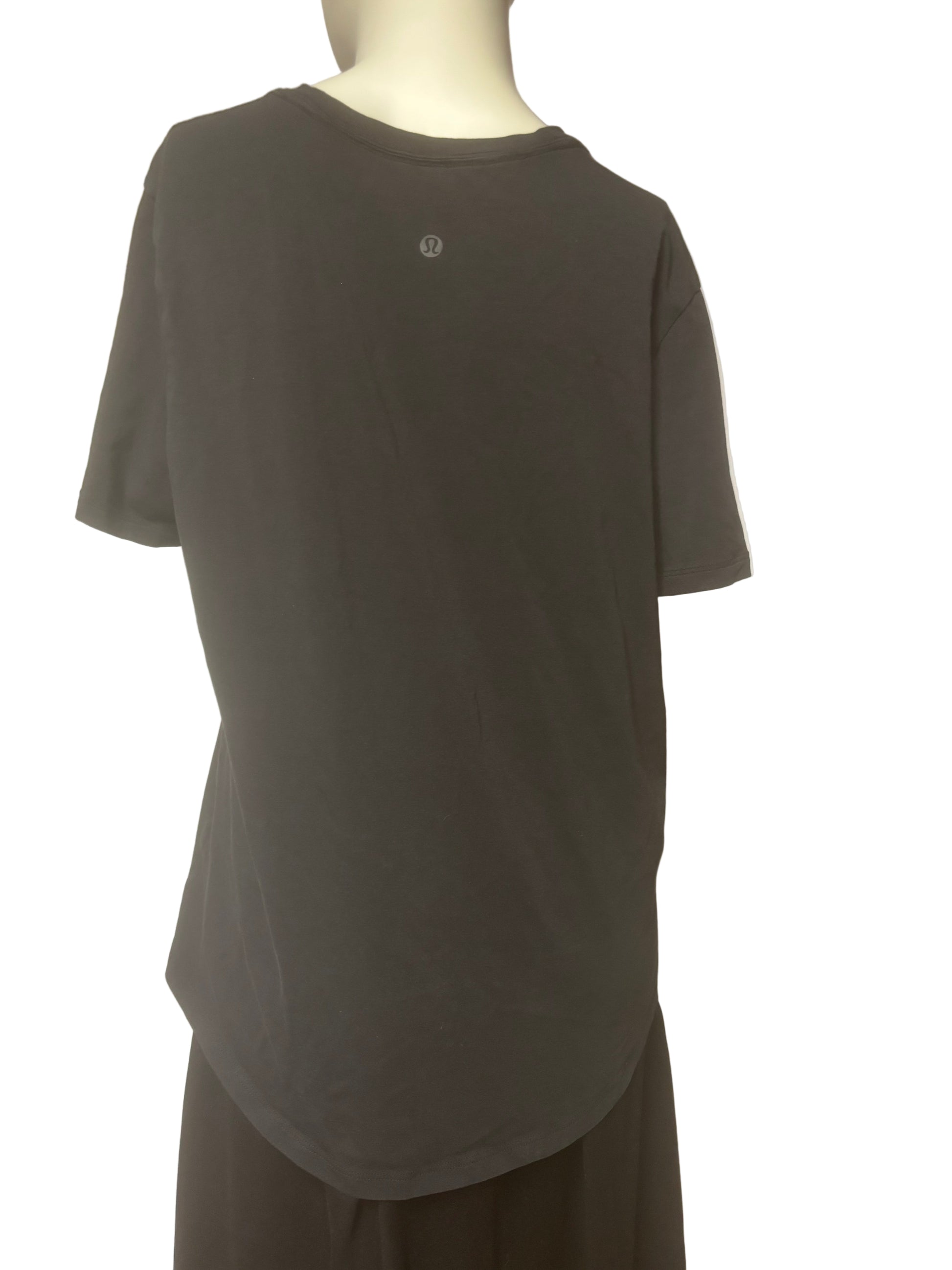 lululemon - Short Sleeve - Black T-Shirt - Athleisure - Size Small - Back View