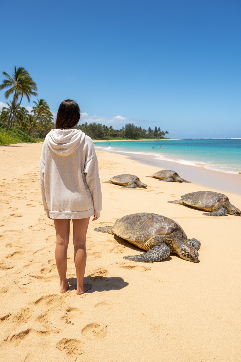 Techstyles - Duke's Waikiki Hooded Sweatshirt - Heathered Tan/Grey - Size XL - Turtle Beach - staying warm