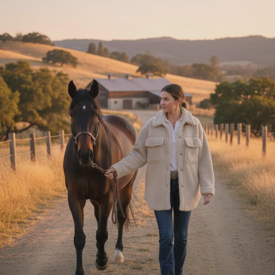 H&M - Cream Sherpa Jacket - Size XS - Country living in a sherpa jacket.