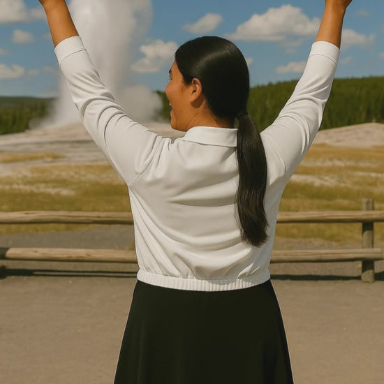 Off white jacket from Athleta for everyday use versitle styling.