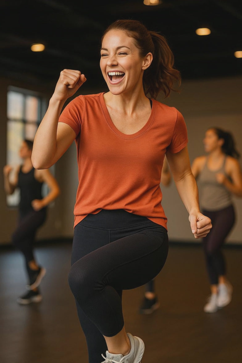 Athleta - Terracotta/Melon Short Sleeve T-Shirt - Size S