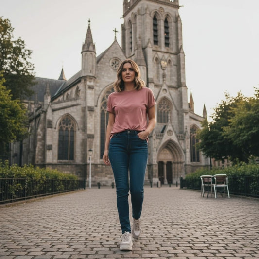lululemon - Dusty Rose T-Shirt - Size 6 - casual comfortable - good for layers - beautiful