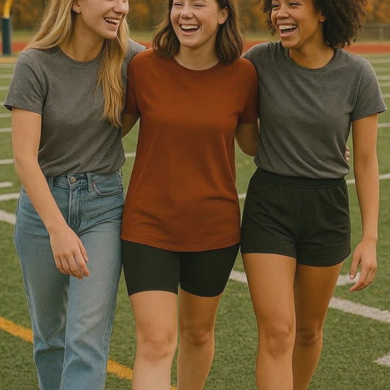 Bohme - Terracotta Short Sleeve Top - Size M - purposeful - fun - comfortable - t