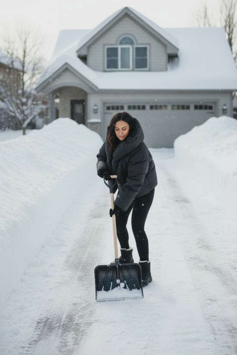 lululemon - black puffer coat - short length - hooded - warm and helps to be comfortable in the cold